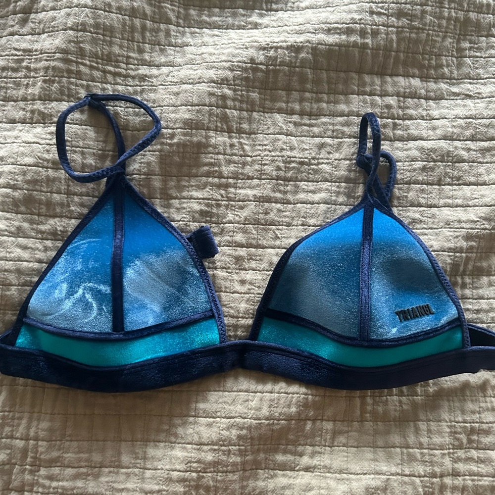 Triangl Swimwear Blue Triangle Bikini